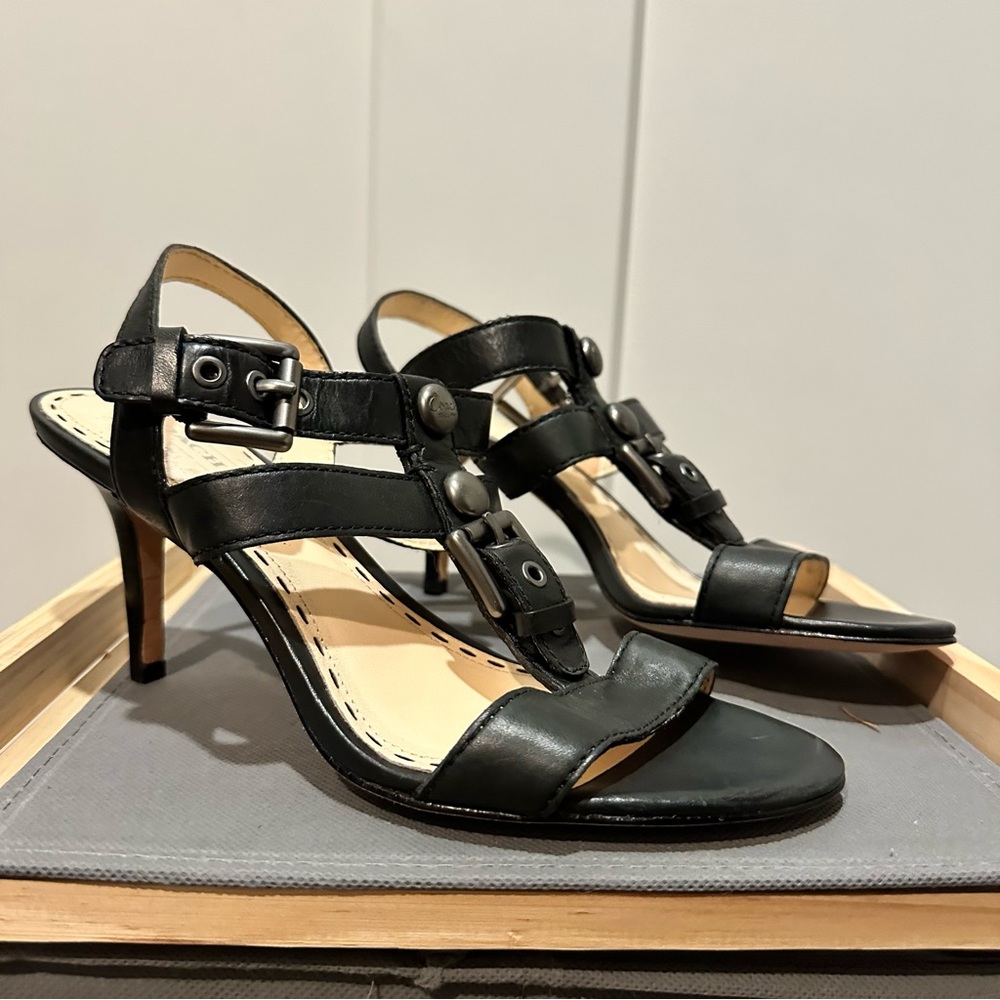 Coach black heels size 7